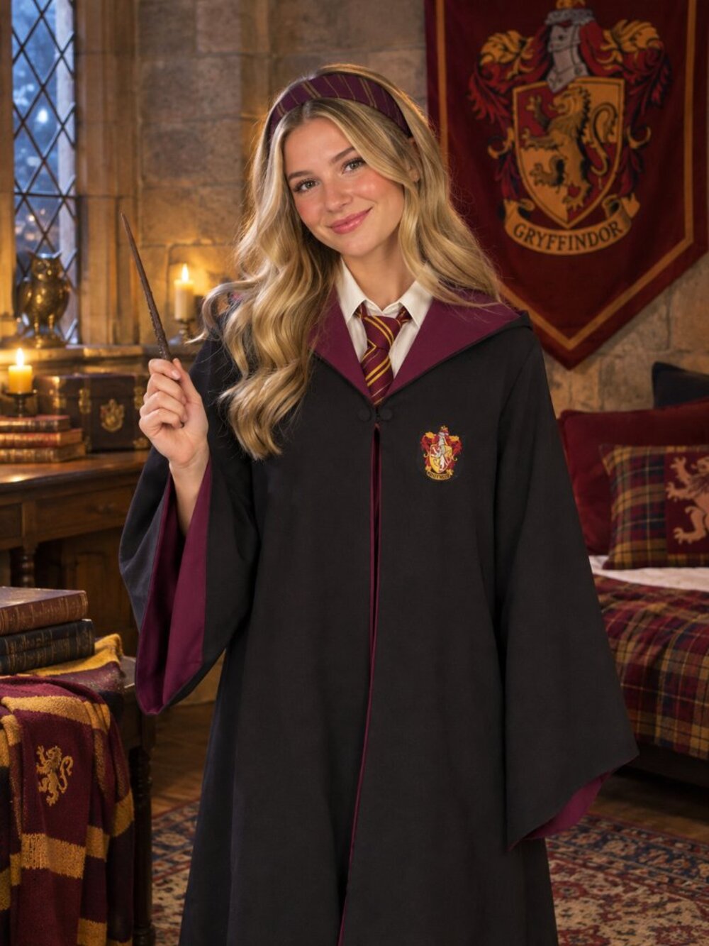 Harry Potter Gryffindor X-Small School Robe and Headband (PRICE FIRM)